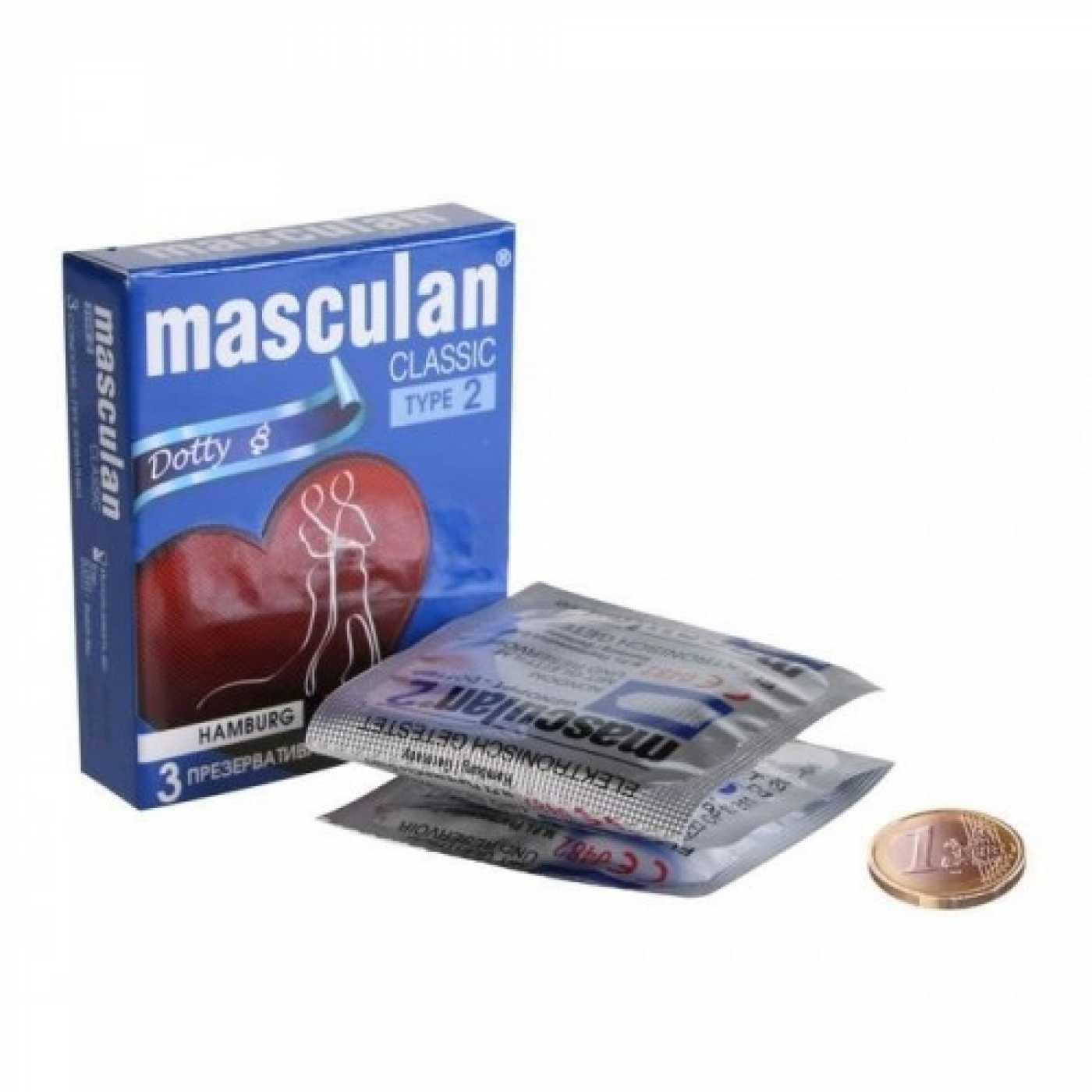 MASCULAN 2 CLASSIC презервативы с пупырышками 3 шт. Vestalshop.ru - Изображение 3
