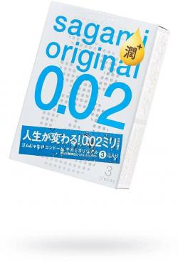 SAGAMI Original EXTRA LUB 002 полиуретановые презервативы 3 шт. Vestalshop.ru - Изображение 3