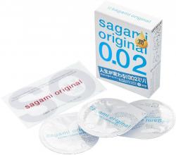 SAGAMI Original EXTRA LUB 002 полиуретановые презервативы 3 шт. Vestalshop.ru - Изображение 4