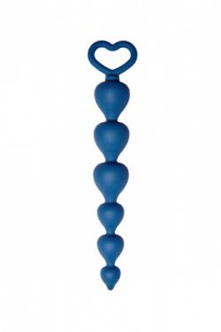 Анальная цепочка Love Beam, силикон, диаметр до 3,2 см, длина 19 , цвет кобальт Vestalshop.ru - Изображение 2