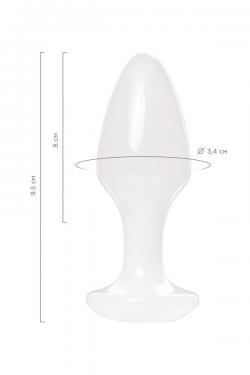 Анальная втулка TOYFA, акрил, белый, 9,5 см, диаметр 3,4 см Vestalshop.ru - Изображение 12