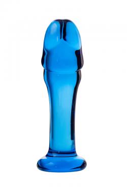 Анальный фаллоимитатор Sexus Glass, стекло, синий, 13 см Vestalshop.ru - Изображение 3