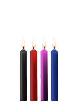 Набор разноцветных восковых BDSM-свечей Teasing Wax Candle Vestalshop.ru - Изображение 8