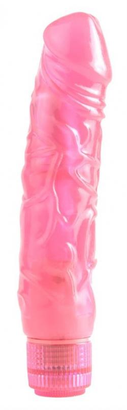 Розовый рельефный вибратор Juicy Jewels Pipedream - 22 см Vestalshop.ru - Изображение 4