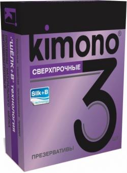 KIMONO сверхпрочные презервативы 3 шт Vestalshop.ru - Изображение 1