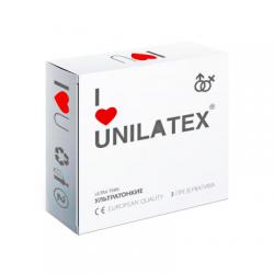 Презервативы UNILATEX ULTRA THIN ультратонкие 3 шт Vestalshop.ru - Изображение 1