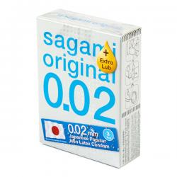 SAGAMI Original EXTRA LUB 002 полиуретановые презервативы 3 шт. Vestalshop.ru - Изображение 8