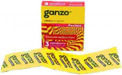 GANZO EXTASE презервативы анатомические с точечной и ребристой текстурой, 3 шт. Vestalshop.ru - Изображение 4