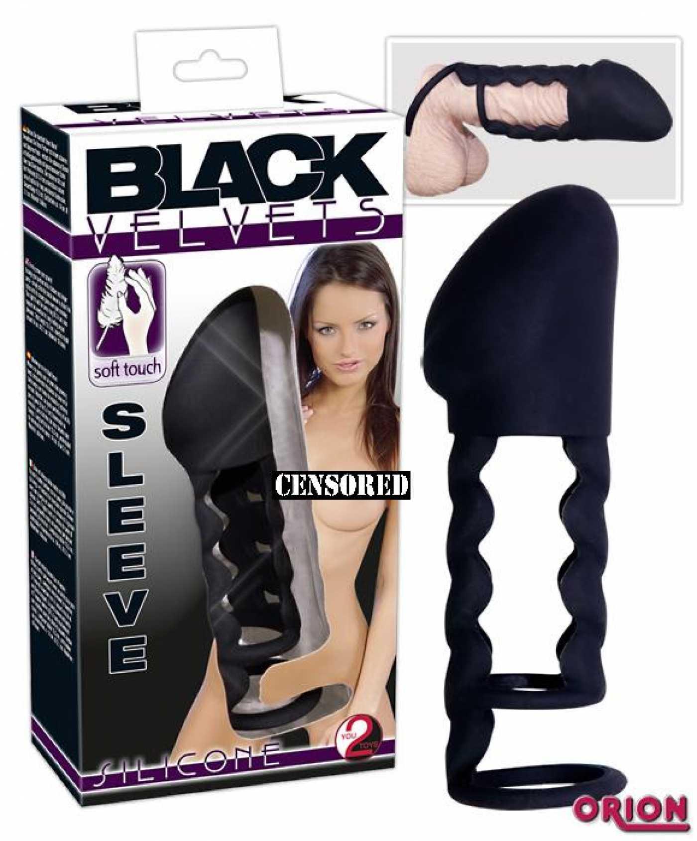 Насадка на пенис Black Velvet черная