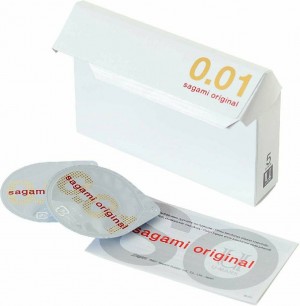 Sagami Original полиуретановые презервативы 001 №5, 5 шт.