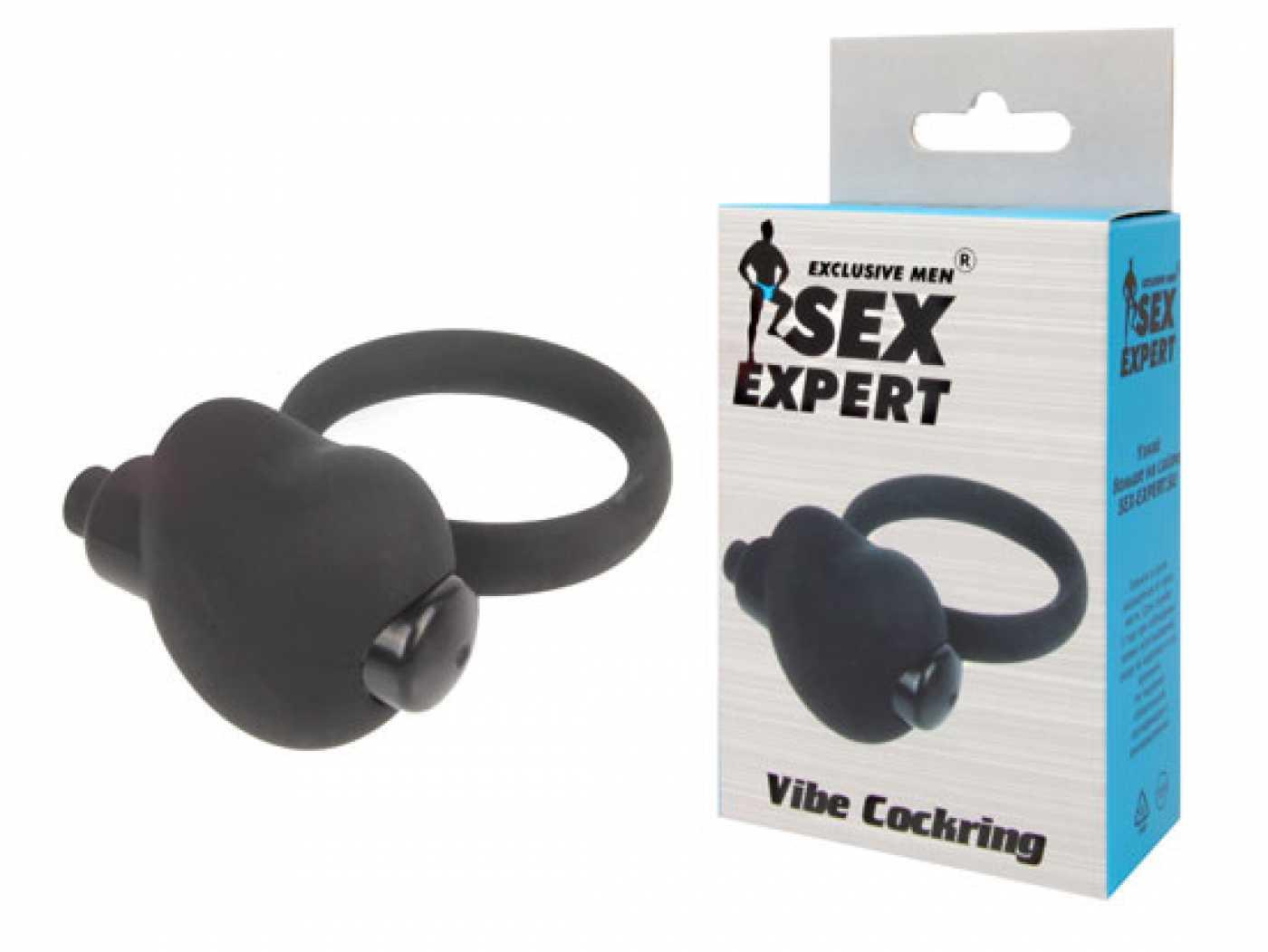 Эрекционное кольцо Sex Expert с вибропулей
