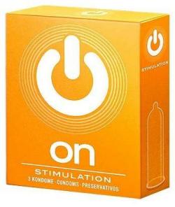 ON № 3 Stimulation презервативы с точками 3 шт. Vestalshop.ru - Изображение 1
