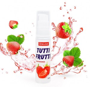 Tutti Frutti лубрикант со вкусом земляники 30 мл.