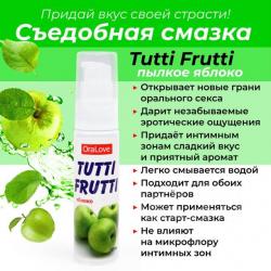 Tutti Frutti OraLove лубрикант со вкусом яблока 30 г. Vestalshop.ru - Изображение 2