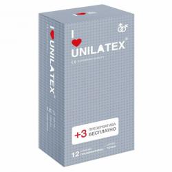 Презервативы UNILATEX DOTTED с точечной поверхностью  12 шт., арт. 3020