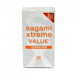SAGAMI Xtreme ультратонкие латексные презервативы 24 шт. Vestalshop.ru - Изображение 1