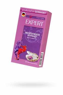 Презервативы Expert "Жемчужное кольцо" розовые с перламутровыми точками 12 шт