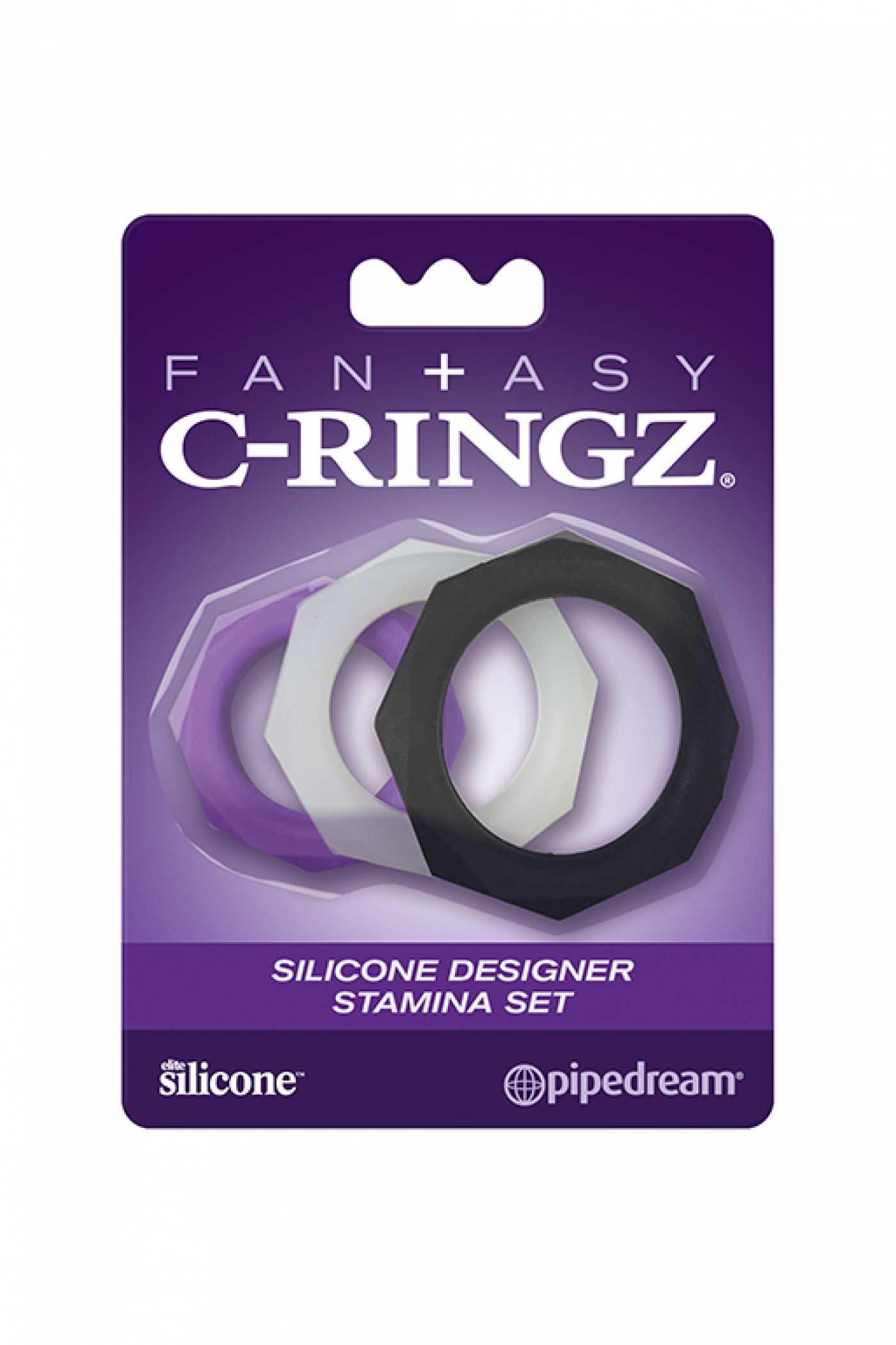 Эрекционное кольцо Fantasy C-Ringz Silicone Designer Stamina Set Vestalshop.ru - Изображение 1