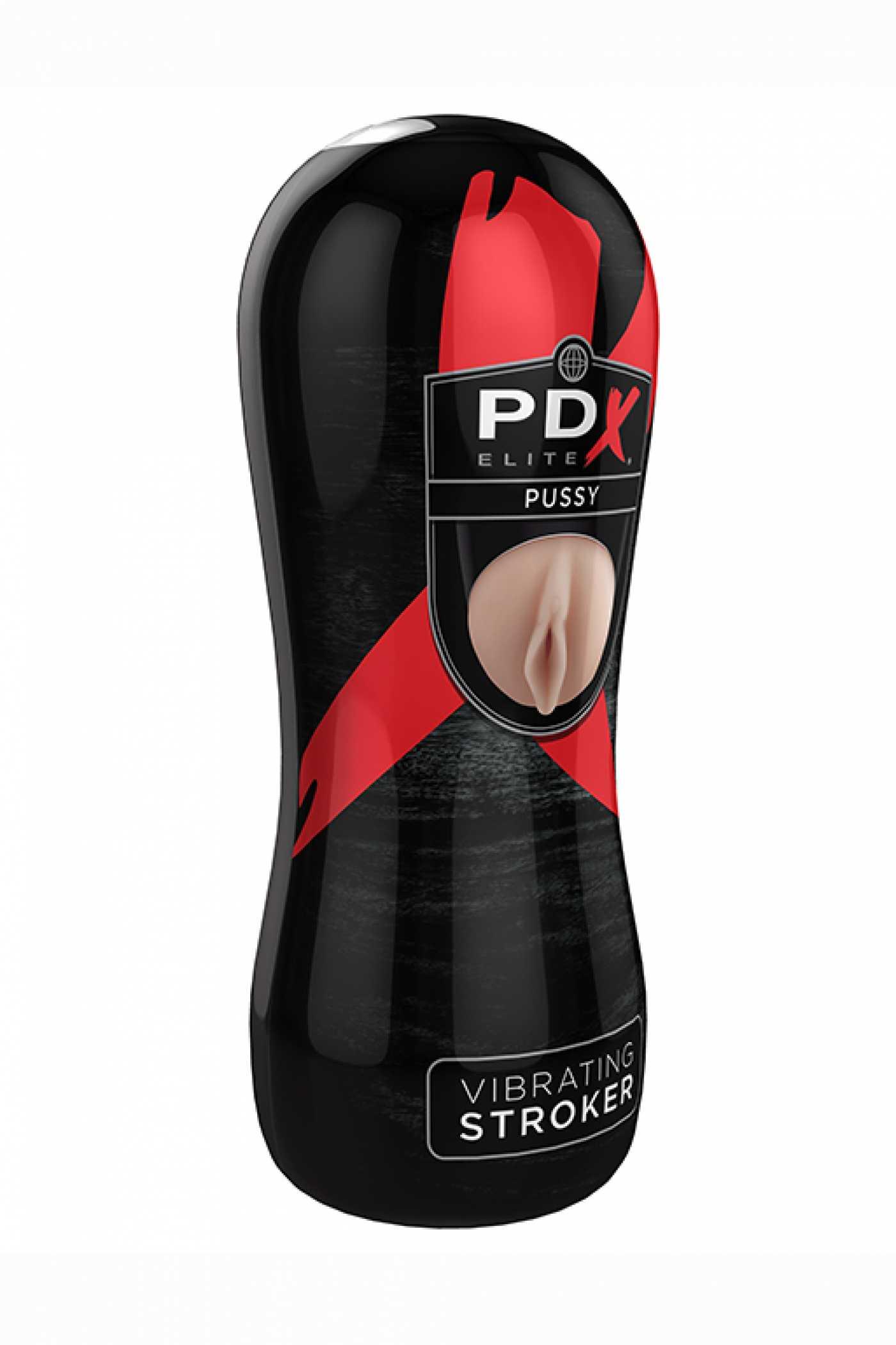 Мастурбатор с отверстием в виде вагины PDX Elite Vibrating Pussy Stroker Vestalshop.ru - Изображение 5