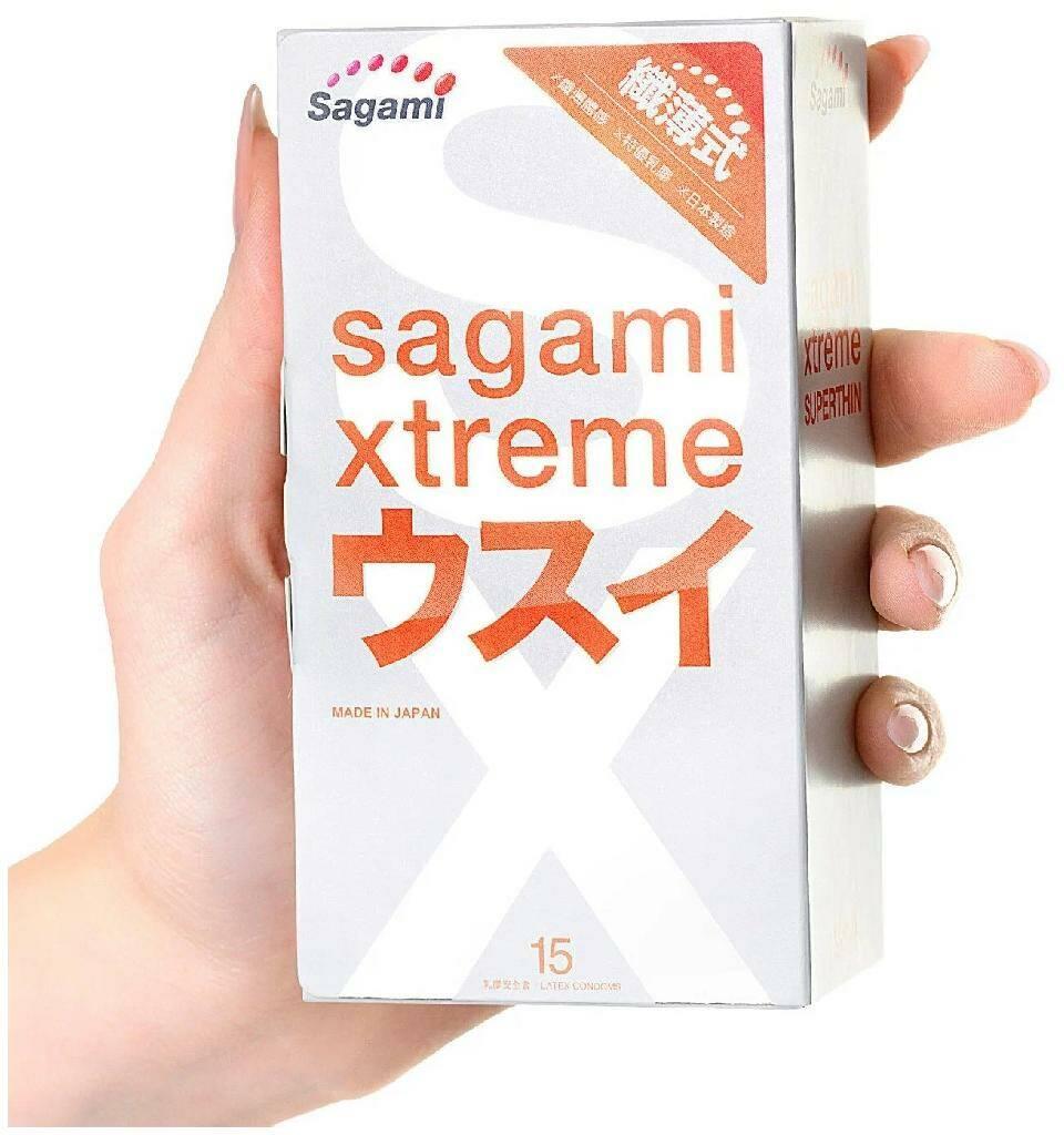 SAGAMI Xtreme 0.04 мм ультратонкие презервативы 15 шт. Vestalshop.ru - Изображение 1
