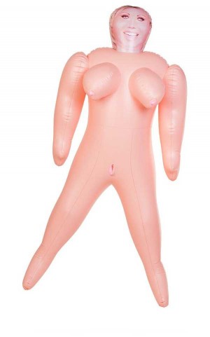 Кукла надувная Isabella, толстушка, TOYFA Dolls-X,  с двумя отверстиями, 160 см