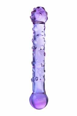 Нереалистичный фаллоимитатор Sexus Glass, Стекло, Сиреневый, 19,6 см