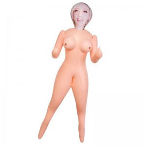 Кукла надувная Cecilia , блондинка, TOYFA Dolls-X, с двумя отверстиями, 160 см