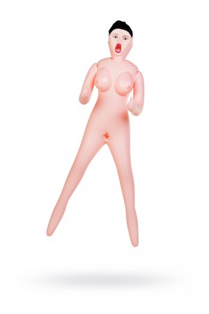 Кукла надувная Scarlett, рыжая,TOYFA Dolls-X Passion,с тремя отверстиями,  кибер вставка: вагина-ану