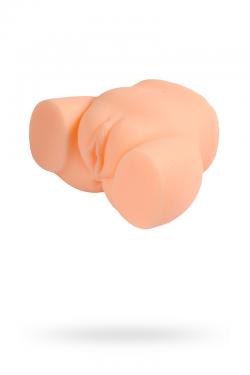 Мастурбатор реалистичный вагина+анус, XISE, TPR, телесный, 20 см.