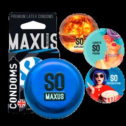 MAXUS CLASSIC №3 презервативы классические в металлическом кейсе 3 шт. Vestalshop.ru - Изображение 1