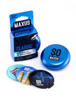 MAXUS CLASSIC №3 презервативы классические в металлическом кейсе 3 шт. Vestalshop.ru - Изображение 2
