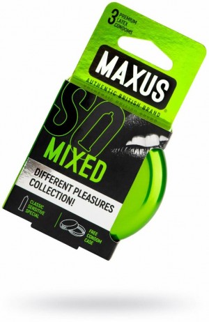 MAXUS Mixed презервативы в железном кейсе 3 шт.