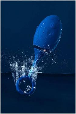 Анальная вибровтулка O'Play Unico с пультом ДУ, силикон, синий, 13,5 см. Vestalshop.ru - Изображение 15