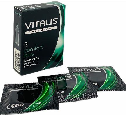Vitalis premium № 3 comfort plus презервативы анатомической формы ширина 53 мм., 3 шт. Vestalshop.ru - Изображение 3