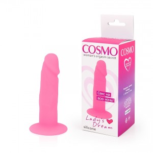 Фаллоимитатор для женщин розовый Cosmo длина 10 см диаметр 2,3 см