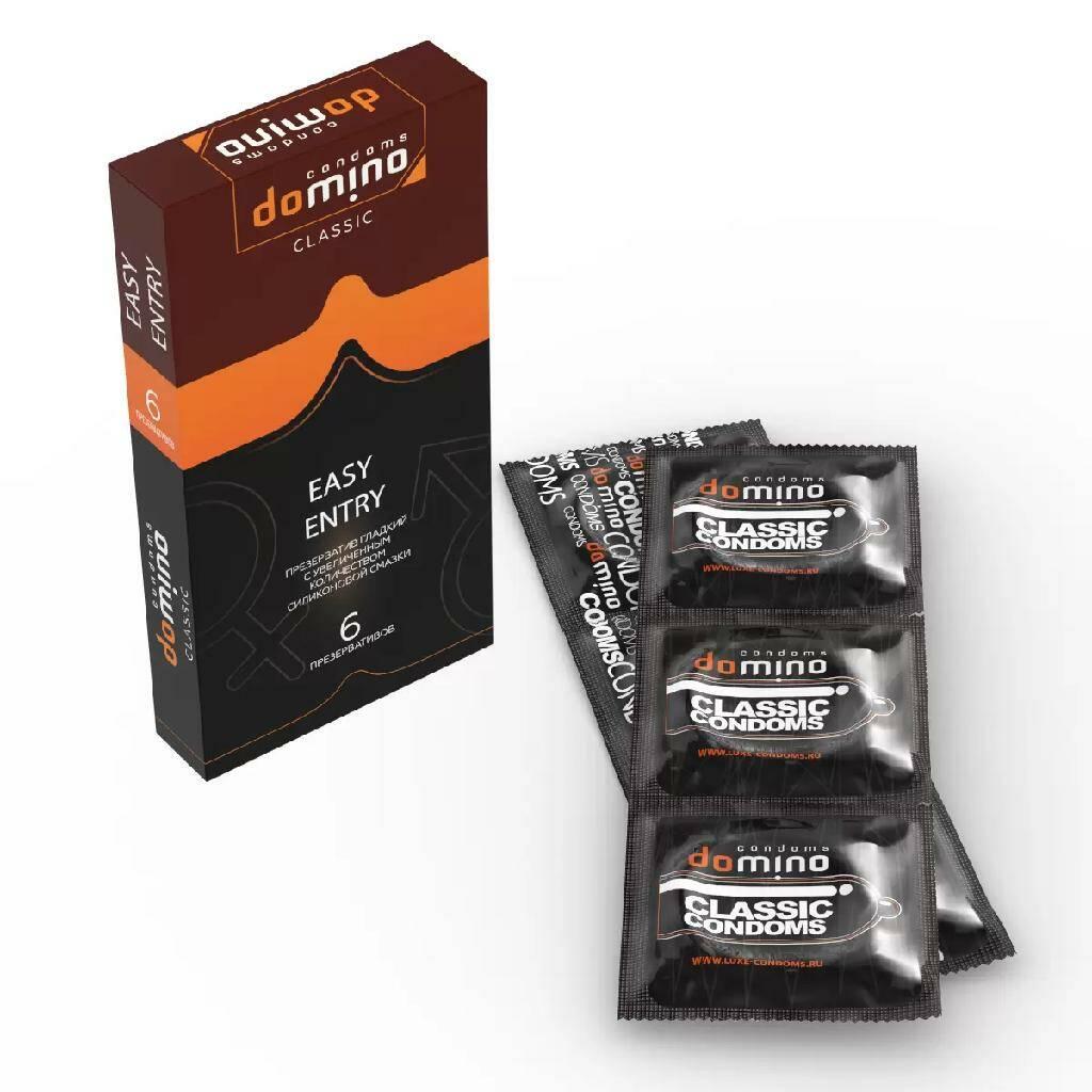 Luxe DOMINO CLASSIC Easy Entry классические презервативы 6 шт. Vestalshop.ru - Изображение 3