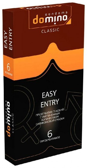Luxe DOMINO CLASSIC Easy Entry классические презервативы 6 шт.