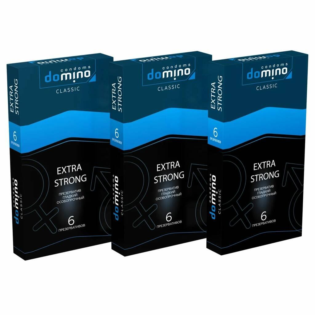 Luxe DOMINO CLASSIC Extra Strong особо прочные презервативы 6 шт. Vestalshop.ru - Изображение 3