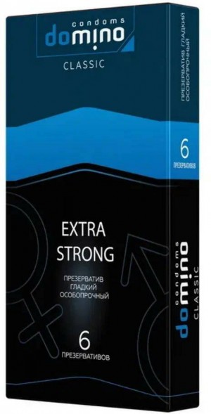 Luxe DOMINO CLASSIC Extra Strong особо прочные презервативы 6 шт.