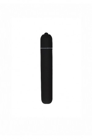 Вибропуля Bullet Vibrator Extra Long, черная, 10.5 см