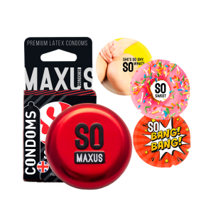 MAXUS SENSITIVE №3 ультратонкие презервативы в металлическом кейсе 3 шт.