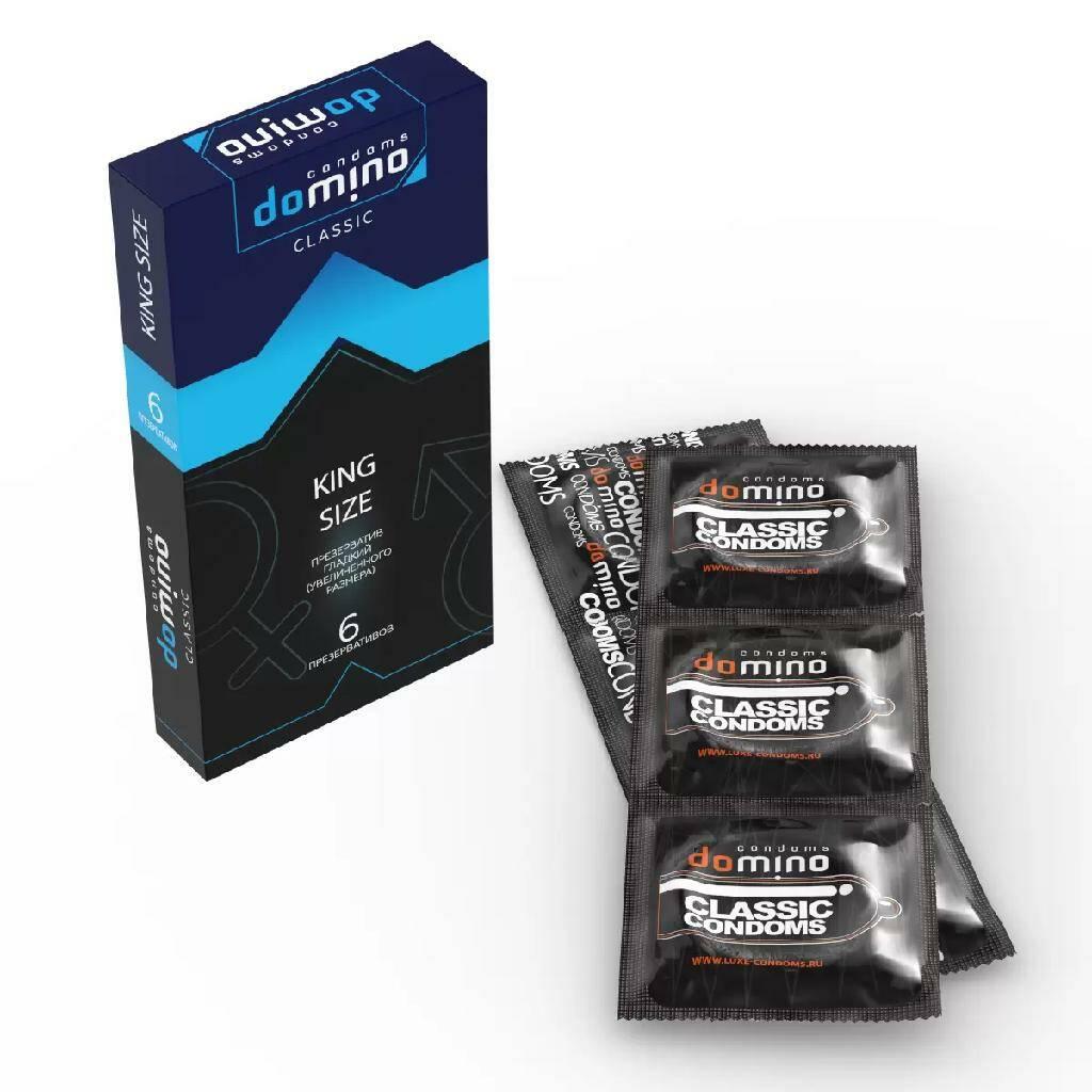 DOMINO CLASSIC KING SIZE презервативы увеличенного размера 6 шт. Vestalshop.ru - Изображение 3
