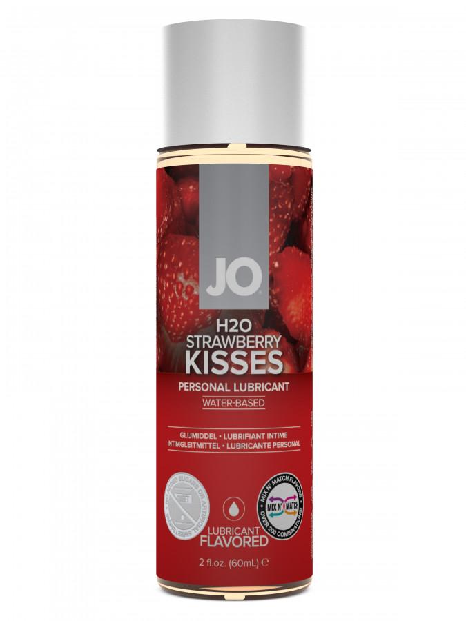 JO Flavored Strawberry Kiss лубрикант со вкусом клубники 60 мл. Vestalshop.ru - Изображение 4