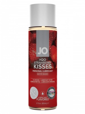 JO Flavored Strawberry Kiss лубрикант со вкусом клубники 60 мл.