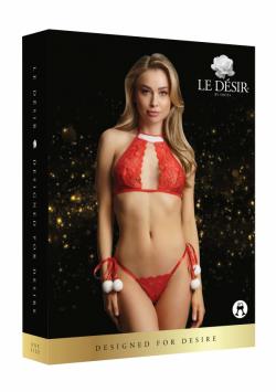 Комплект эротического белья Snow Angel Lace Lingerie Set (красный) OS