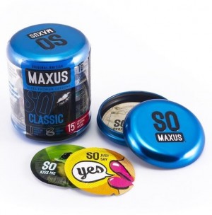 Maxus classic классические презервативы в металлическом кейсе - 15 шт.