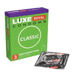 LUXE ROYAL CLASSIC гладкие презервативы 3 шт. Vestalshop.ru - Изображение 1