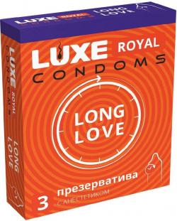 LUXE ROYAL LONG LOVE презервативы с анестетиком 3 шт. Vestalshop.ru - Изображение 2