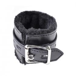 Черные наручники из эко кожи FFSLE Couture Cuffs Black Vestalshop.ru - Изображение 1