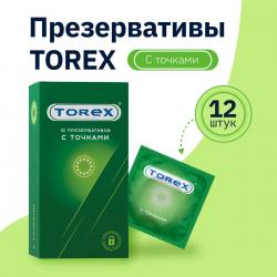 Torex презервативы с точками, 12 шт. Vestalshop.ru - Изображение 1